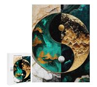 Puzzles for Teenagerss 500 PCS Yin Yang Kintsugi Harmony Adult Jigsaw Puzzle Toy Wall Decor Difficult Challenge Christmas Birthday Gifts 500 PCS