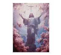 Puzzles for Teenagerss 52x38cm/1000pcs Christ Poster Catholic 5 Puzzle for Adults Family Game Perfect Decoration Christmas Birthday Gifts 52x38cm/1000pcs