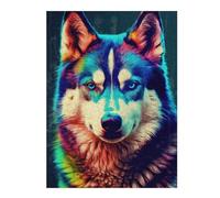 Puzzles for Teenagerss 52x38cm/1000pcs Colorful Wolf Portrait-32 Adult Puzzles Brain Teaser Game Perfect Decoration Challenging Game Gifts 52x38cm/1000pcs