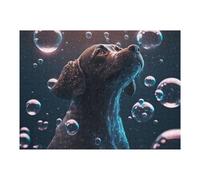 Puzzles for Teenagerss 52x38cm/1000pcs Dreamy Bubble Dog Jigsaw for Adults Relax Games Perfect Decoration Fun Activities at Home 52x38cm/1000pcs