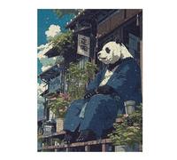 Puzzles for Teenagerss 52x38cm/1000pcs Japanese Panda Bear Anime Jigsaws for Adults Relax Games Perfect Decoration Unique Birthday And Xmas Gifts 52x38cm/1000pcs