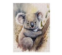 Puzzles for Teenagerss 52x38cm/1000pcs Koala in Tree Watercolor Jigsaw for Adults Relax Games Perfect Decoration Fun Activities at Home 52x38cm/1000pcs