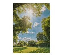 Puzzles for Teenagerss 52x38cm/1000pcs Sunlight Through The Trees Puzzle for Adults Family Game Perfect Decoration Christmas Birthday Gifts 52x38cm/1000pcs