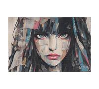 Puzzles for Teenagerss 75x50cm/1000pcs Abstract Collage Portrait Artwork -1 Jigsaw for Adults Relax Games Perfect Decoration Fun Activities at Home 75x50cm/1000pcs