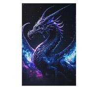 Puzzles for Teenagerss 75x50cm/1000pcs Black Magic Dragon Puzzles for Adults Brain Teaser Game Precision Cutting Fun at Home Activities, 75x50cm/1000pcs