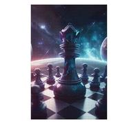 Puzzles for Teenagerss 75x50cm/1000pcs Chess Queen in Space Jigsaw Puzzle Hands-on Game Staycation Kill Time Challenging Game Gifts 75x50cm/1000pcs
