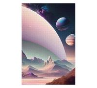 Puzzles for Teenagerss 75x50cm/1000pcs Fantasy Planet Orbiting Jigsaws for Adults Relax Games Perfect Decoration Unique Birthday And Xmas Gifts 75x50cm/1000pcs