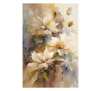 Puzzles for Teenagerss 75x50cm/1000pcs Flowers Beige Color Themed Jigsaws for Adults Relax Games Perfect Decoration Unique Birthday And Xmas Gifts 75x50cm/1000pcs