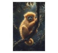 Puzzles for Teenagerss 75x50cm/1000pcs Golden Monkey in Jungle Jigsaw Puzzle Hands-on Game Staycation Kill Time Challenging Game Gifts 75x50cm/1000pcs