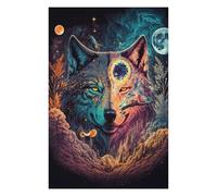 Puzzles for Teenagerss 75x50cm/1000pcs HighFlying Wolf Jigsaw Puzzle Hands-on Game Staycation Kill Time Challenging Game Gifts 75x50cm/1000pcs