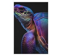 Puzzles for Teenagerss 75x50cm/1000pcs Neon Turtle Adult Jigsaw DIY Toys Difficult Challenge Unique Birthday And Xmas Gifts 75x50cm/1000pcs