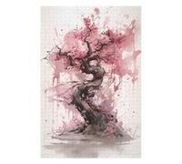 Puzzles for Teenagerss 75x50cm/1000pcs Pink Cherry Tree Jigsaws for Adults Relax Games Perfect Decoration Unique Birthday And Xmas Gifts 75x50cm/1000pcs
