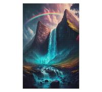Puzzles for Teenagerss 75x50cm/1000pcs Rainbow Mountain Falls -1 Adult Puzzles Brain Teaser Game Perfect Decoration Challenging Game Gifts 75x50cm/1000pcs