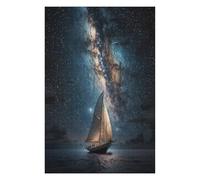 Puzzles for Teenagerss 75x50cm/1000pcs Sailing Under The Stars Adult Puzzles Brain Teaser Game Perfect Decoration Challenging Game Gifts 75x50cm/1000pcs