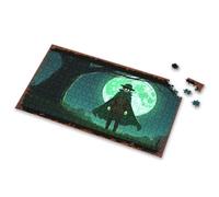 Puzzles For Toddlers 2-4 A Solitary Figure Under The Haunting Green Moon Picture Puzzle Puzzle Books For Adults Girl Toys Age 4-5(1000PCS)
