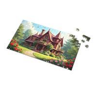 Puzzles For Toddlers 2-4 Enchanted Garden With Victorian House Picture Puzzle 4 Year Old Boy Gift 100 Piece Puzzles For Kids(500PCS)