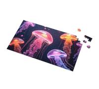 Puzzles For Toddlers 2-4 Enchanted Ocean: Glowing Jellyfish In Vibrant Colors Picture Puzzle Puzzle 500 Pieces Jigsaw Puzzles 300 Pieces For Ad(500PCS)