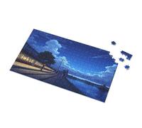 Puzzles For Toddlers 2-4 Evening Train By The Waterfront Picture Puzzle 4 Year Old Boy Gift 100 Piece Puzzles For Kids(1000PCS)