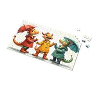 Puzzles For Toddlers 2-4 Rainy Day Dragons: Friends Under Umbrellas Picture Puzzle Puzzle 500 Pieces Jigsaw Puzzles 300 Pieces For Ad(1000PCS)