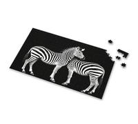 Puzzles For Toddlers 2-4 Two Zebras Standing Side By Picture Puzzle 3 Year Old Girl Gifts Spot It Game For Kids(1000PCS)