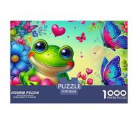 Puzzles Frog 1000 Piece Jigsaw Educational Games Cute Animal Theme Decoration Puzzle Gifts for Men for Kids And Adults 38x26cm/1000pcs