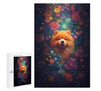 Puzzles Für Erwachsene1000 PCS Floral Fantasy Dog Artwork Schwierige Und Herausfordernde Puzzles Für Erwachsene - Geburtstagsgeschenk Und Einzigartige Geschenke 1000 PCS