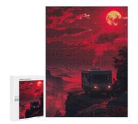 Puzzles Für Erwachsene500 PCS Red Sunset Camper Adventure Schwierige Und Herausfordernde Puzzles Für Erwachsene - Geburtstagsgeschenk Und Einzigartige Geschenke 500 PCS