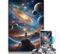 Puzzles Galaxy Fantasy Planet Jigsaw Puzzle 1000 Pieces for Adults,for Age 14+ Impossible Game Best Gift for Adults And Teenagers 50x75cm