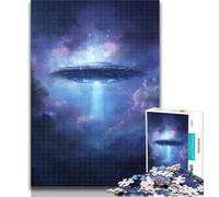 Puzzles Galaxy Spaceship Jigsaw Puzzle 1000 Pieces for Adults,for Age 14+ Impossible Game Best Gift for Adults And Teenagers 26x38cm