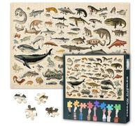 Puzzles Games - Animal World - Groups Reptiles, Amphibians, Mammals, and Birds - 1000 Piece Jigsaw Puzzle For Adults -Challenging Puzzle for Game Nights - Finished Size is 27.5" x 19.6"/70 * 50cm