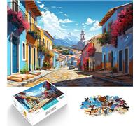 Puzzles Games Color Paraty Brazil for adults 1000 Piece Puzzle Educational Games Wooden Jigsaw Puzzles Brain Teaser Puzzle Toy Intellectual Game （50x75cm）