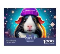 Puzzles Guinea Pig 1000 Pieces Educational Games Cute Animal Theme Home Decoration Ladies' Gifts for Kids And Adults 70x50cm/1000pcs