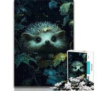 Puzzles Hedgehog in The Jungle Jigsaw Puzzle 1000 Pieces for Adults,for Age 14+ Impossible Game Best Gift for Adults And Teenagers 26x38cm
