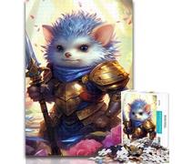 Puzzles Hedgehog Warrior 1000 Piece Jigsaw Puzzles for Teenagers,is Ideal As A Gift for The Whole Family Suitable for And 14 26x38cm