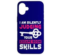 Puzzles I Am Silently Judging Your Escape Room Skills Games Case for iPhone 16 Plus