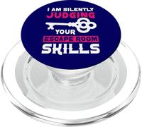 Puzzles I Am Silently Judging Your Escape Room Skills Games PopSockets PopGrip for MagSafe