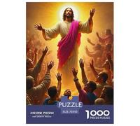 Puzzles Jesus - Religion 1000 Piece Jigsaw Challenge Toy Christian Themes Home Decoration Ladies' Gifts for Both Adults And Children 70x50cm/1000pcs