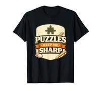 Puzzles Keep Me Sharp Thinking Mindset Brain Game T-Shirt