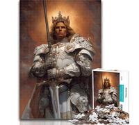 Puzzles King Knight 1000 Pieces Jigsaw Puzzles for Adults And Teens,Learning Educational Toys Family Games Enhance Love between Couples 26x38cm