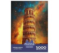 Puzzles Leaning Tower of Pisa 1000 Pieces for Adults Jigsaw Educational Games Great Architecture Gifts for Men Decoration Puzzle 70x50cm/1000pcs