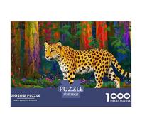 Puzzles Leopard 1000 Pieces Challenge Game for Adults,Natural Ecological Landscape Impossible Jigsaw Puzzle 1000 Piece Educational Game Home Decoration 38x26cm/1000pcs