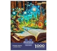 Puzzles Magic Book 1000 Pieces for Adults Jigsaw Educational Games The World in Books Gifts for Men Home Decoration 70x50cm/1000pcs