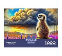 Puzzles Meerkat 1000 Pieces Educational Games Cute Animal Theme Decoration Puzzle Ladies' Gifts for Both Adults And Children 70x50cm/1000pcs