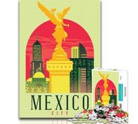 Puzzles Mexico City Jigsaw Puzzles for Teenagers 1000 Pieces,Wall Decoration Unique Birthday And Xmas Gifts Suitable for And 14 75x50cm