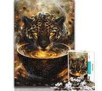 Puzzles Mystical Jaguar Spirit Jigsaw Puzzles 1000 Pieces for Adults Teens,Toys Educational Games Stress Relieving Unique Home Decor And Gifts 50x75cm