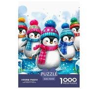 Puzzles Penguin 1000 Pieces Puzzle Games Cute Animal Theme Decoration Puzzle Gifts for Men for Both Adults And Children 70x50cm/1000pcs