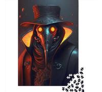 Puzzles Plague Doctor 500 Pieces Jigsaw Puzzle for Adults Wooden Jigsaw Suitable for Adults And over 18 Years Old Stress Relief Toys 500pcs (52x38cm)