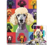 Puzzles Poodle Collage 1000 Piece Jigsaw Puzzles for Adults Gifts,is Ideal As A Gift for The Whole Family Suitable for And 14 50x75cm