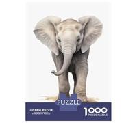 Puzzles Pour Adolescents 1000 Elephant Baby Art Cute Puzzles Pour Adultes Jeu Manuel D'assemblage De Motifs Offre Spéciale Pour Toute La Famille 52x38cm/1000pcs