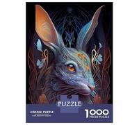 Puzzles Pour Adolescents 1000 Pièces Beautiful Colorful Rabbit Puzzles Pour Adultes Jeux Relaxants Analyse Et Logique Difficulté Et Défi 70x50cm/1000pcs